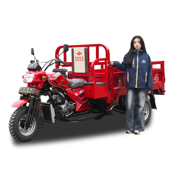 Moto de travail à 3 roues avec benne basculante